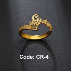 Crown Design Custom Name Ring Personalized Eyemindvalley 1