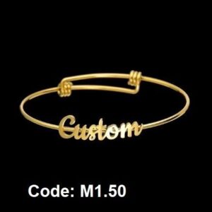 Fashion Personalized Adjustable Name Bangle Bracelet EyeMindValley