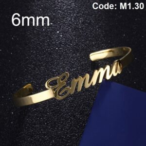 Fashion Personalized Custom Name Jewelry Bangle Bracelet EyeMindValley