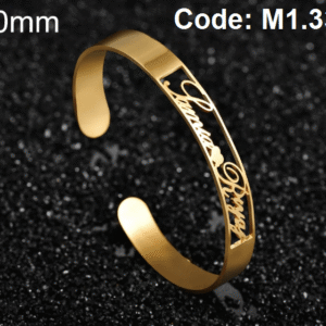 Fashion Personalized Custom Name Love Cuff Bangle Bracelet EyeMindValley