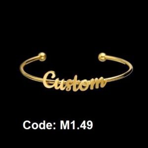Fashion Personalized Name Cuff Bangle Bracelet EyeMindValley